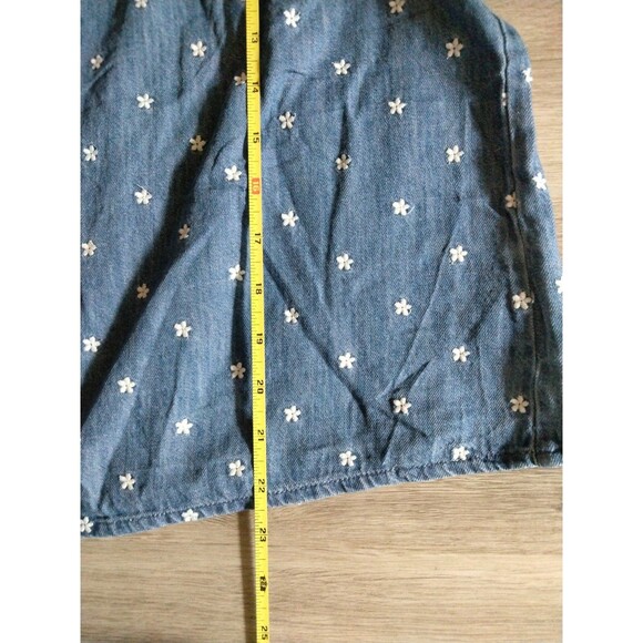 Women's medium denim top short sleeve / Old Navy - Picture 4 of 4